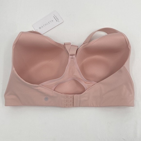 Athleta Advance Bra B-G Pink Size 42F NWT Womens Stretch Scoop Neck Sports Bra - Picture 6 of 10